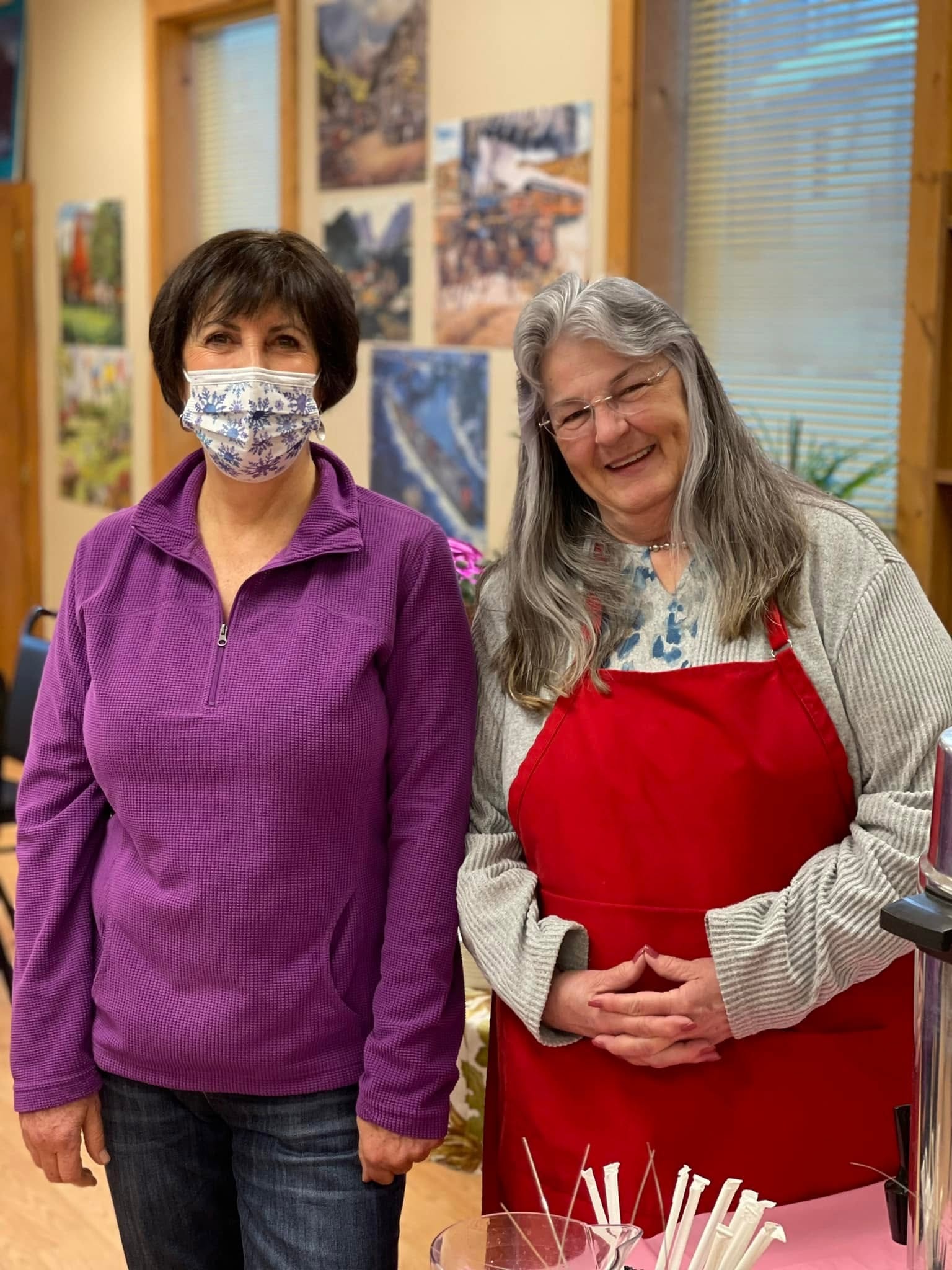 Volunteers and community members at the McCall Senior & Community Center
